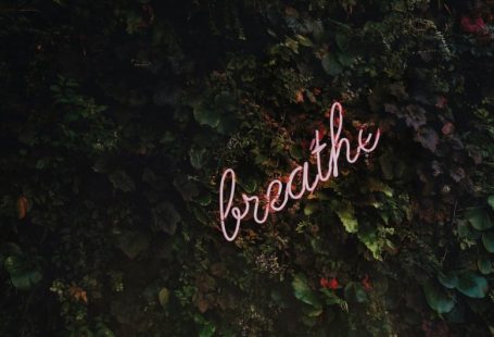 Stress Relief - Breathe neon signage