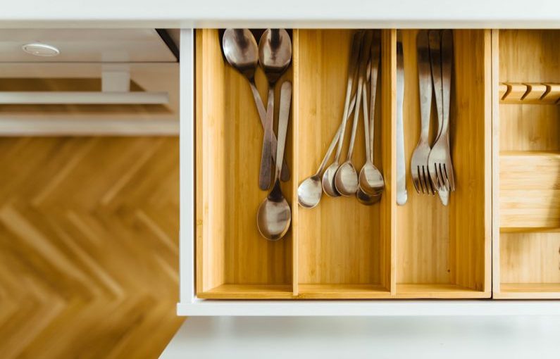 Organized Home - silver utensils in drawer