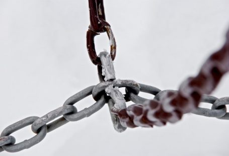 Chains Break - selective focus photograph of gray metal chains