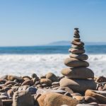 Balance Stones - stack rock on seashore